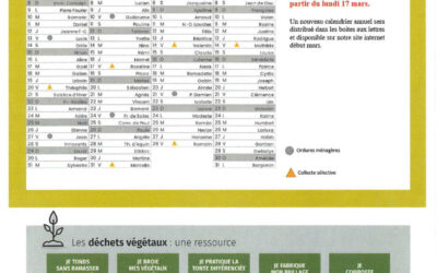 Calendrier Collecte des déchets 2025
